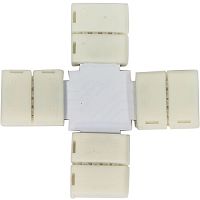 Комплект коннектор соеденительный X-образный Feron LD190 3528 12В 8мм Л/Л mono картинка 